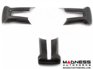 Ford Mustang Carbon Fiber Steering Wheel Trim - Carbon Fiber (2010-2014) Ford Mustang Carbon Fiber Steering Wheel Trim - Carbon Fiber (2010-2014)